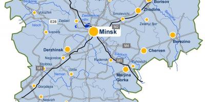 Minsk peta Belarus