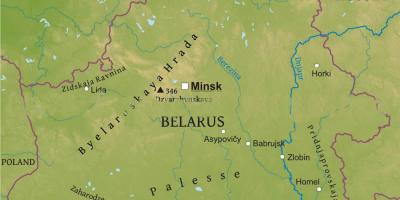 Peta dari Belarus fizikal