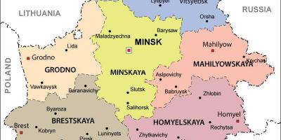 Peta dari Belarus politik